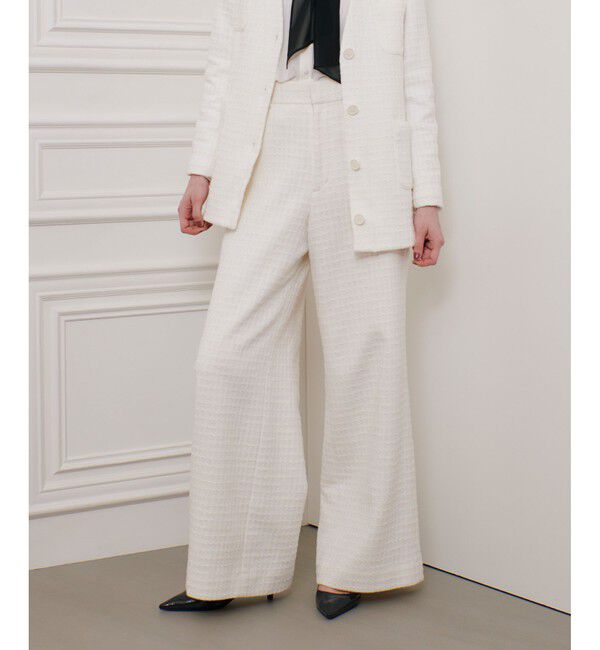 LOULOU WILLOUGHBY「【LOULOU WILLOUGHBY】スラブツイードワイドパンツ」|その他|