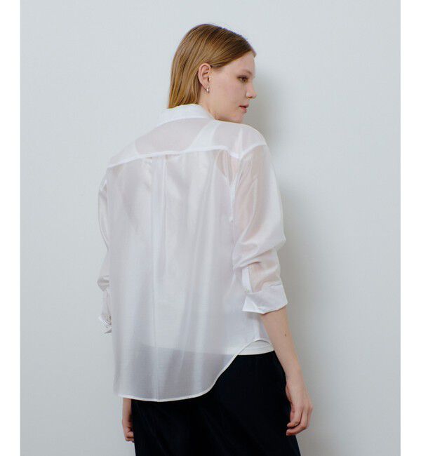 allureville「ナチュラルオーガンジーシャツブラウス」|シャツ・ブラウス|
