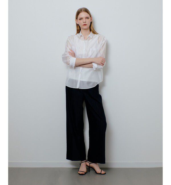 allureville「ナチュラルオーガンジーシャツブラウス」|シャツ・ブラウス|