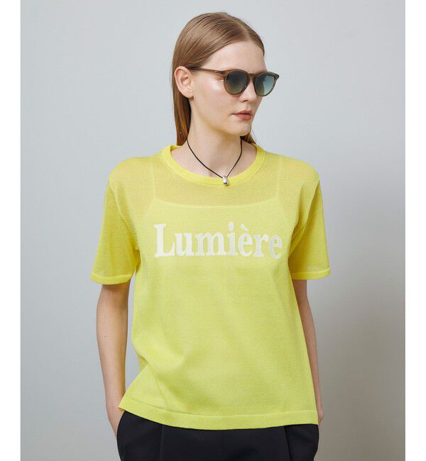 allureville「エンブロイダリーロゴニットＴ」|ニット・セーター|