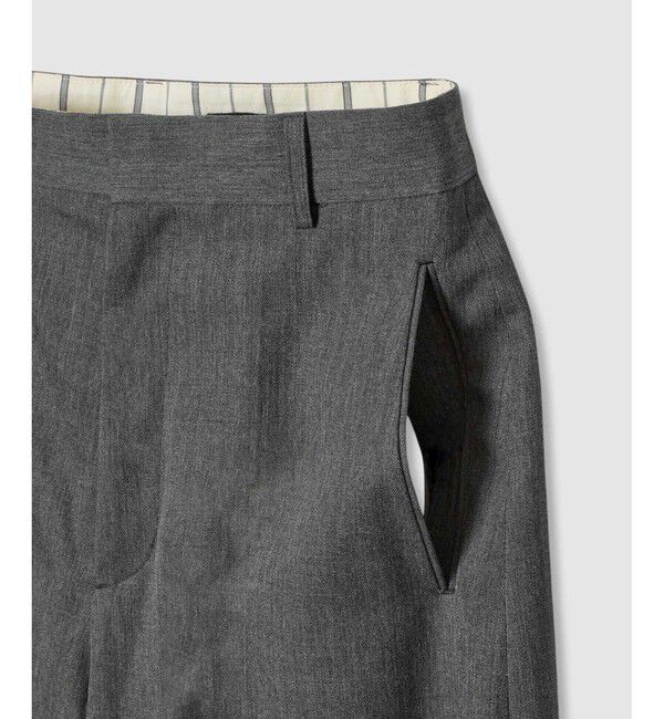 allureville「ドライウールカーブライントラウザー」|チノ|