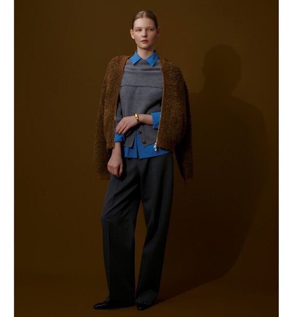 allureville「ドライウールカーブライントラウザー」|チノ|