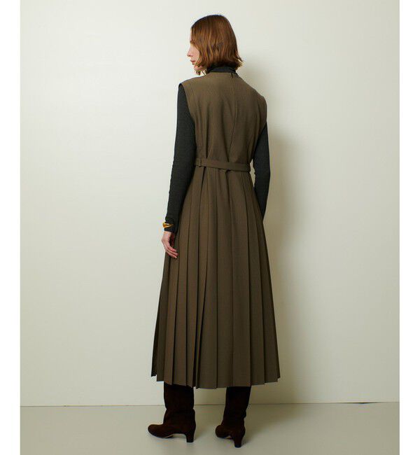 allureville「サイドスリットプリーツロングワンピース」|ワンピース|