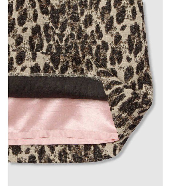 LOULOU WILLOUGHBY「【LOULOU WILLOUGHBY】ARGENTIレオパードJQミニスカート」|スカート|