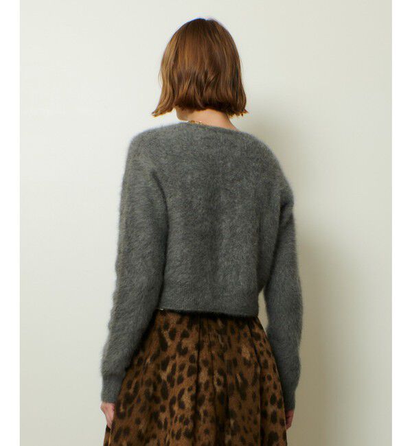 allureville「カシミヤブレンドファー加工カーディガン」|カーディガン|