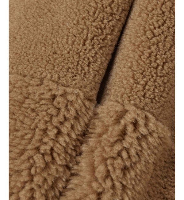 allureville「ツーブロッキングボアコート」|ノーカラーコート|