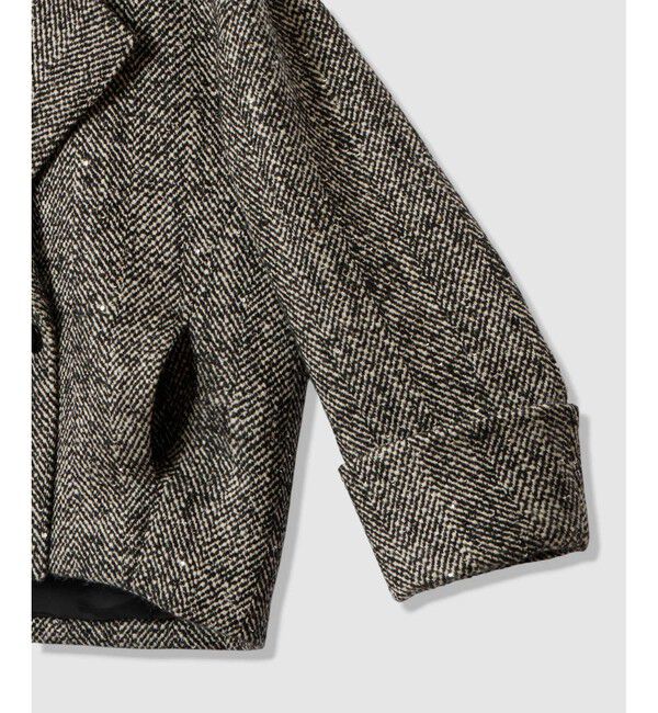 allureville「BONOTTOスパンコールショートコート」|ダッフルコート|