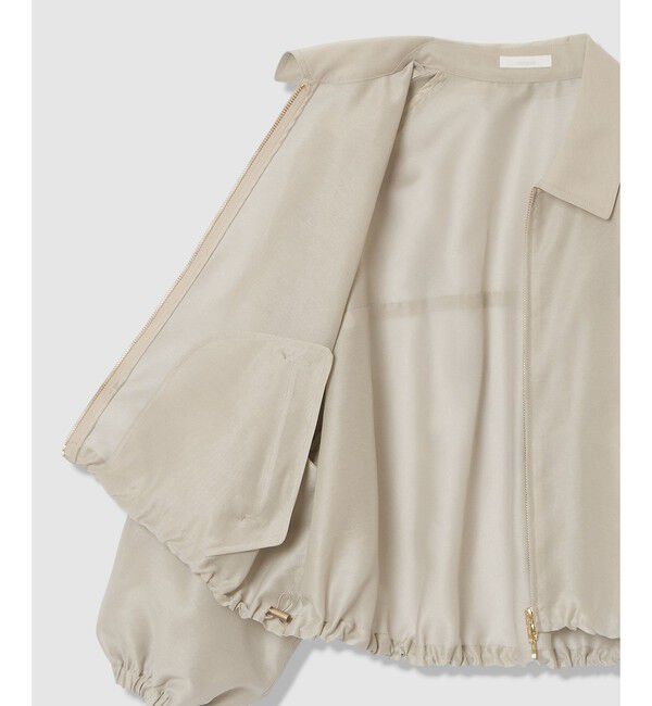 allureville「オーガンジーステンカラーブルゾン」|ブルゾン・スタジャン|