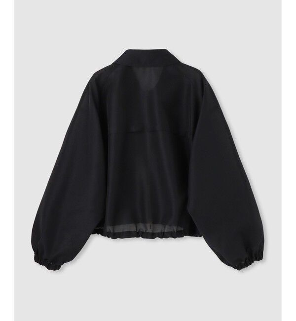 allureville「オーガンジーステンカラーブルゾン」|ブルゾン・スタジャン|