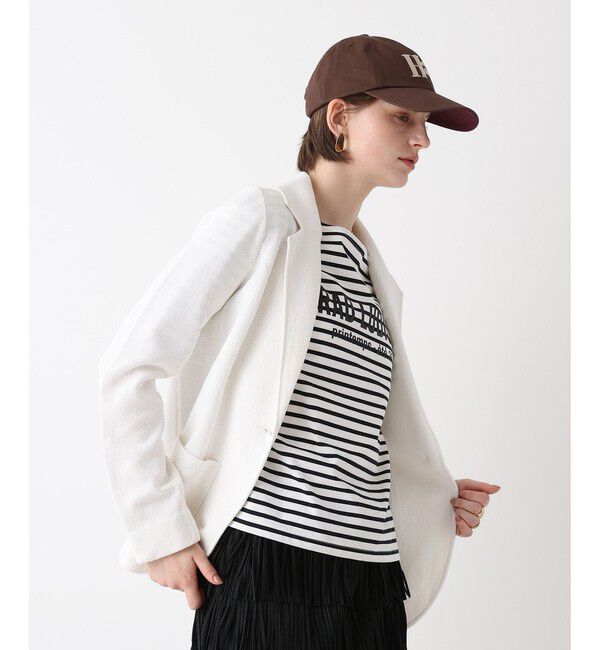 allureville「カノコストレッチニットジャケット」|テーラードジャケット|