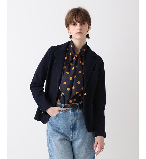 allureville「カノコストレッチニットジャケット」|テーラードジャケット|