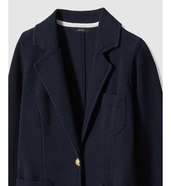 allureville「カノコストレッチニットジャケット」|テーラードジャケット|