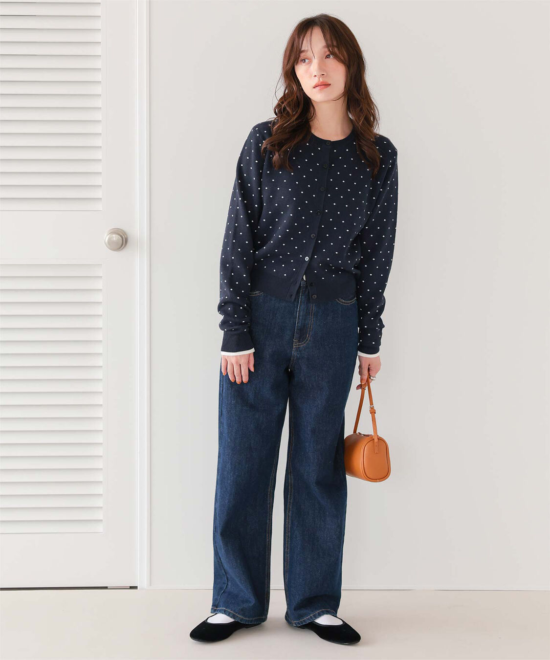 titivate「ドットジャガードニットカーディガン」|ニット・セーター|