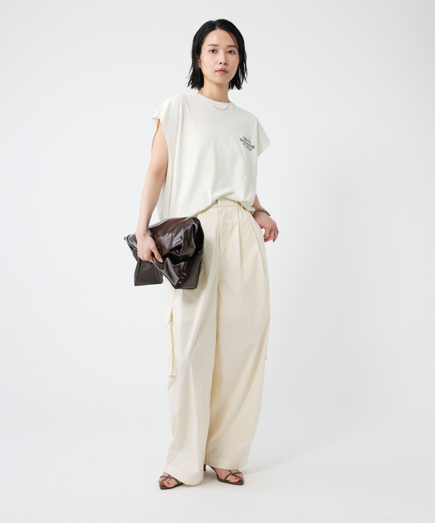 BABYLONE「コットンナイロンカーゴパンツ」|カーゴ|