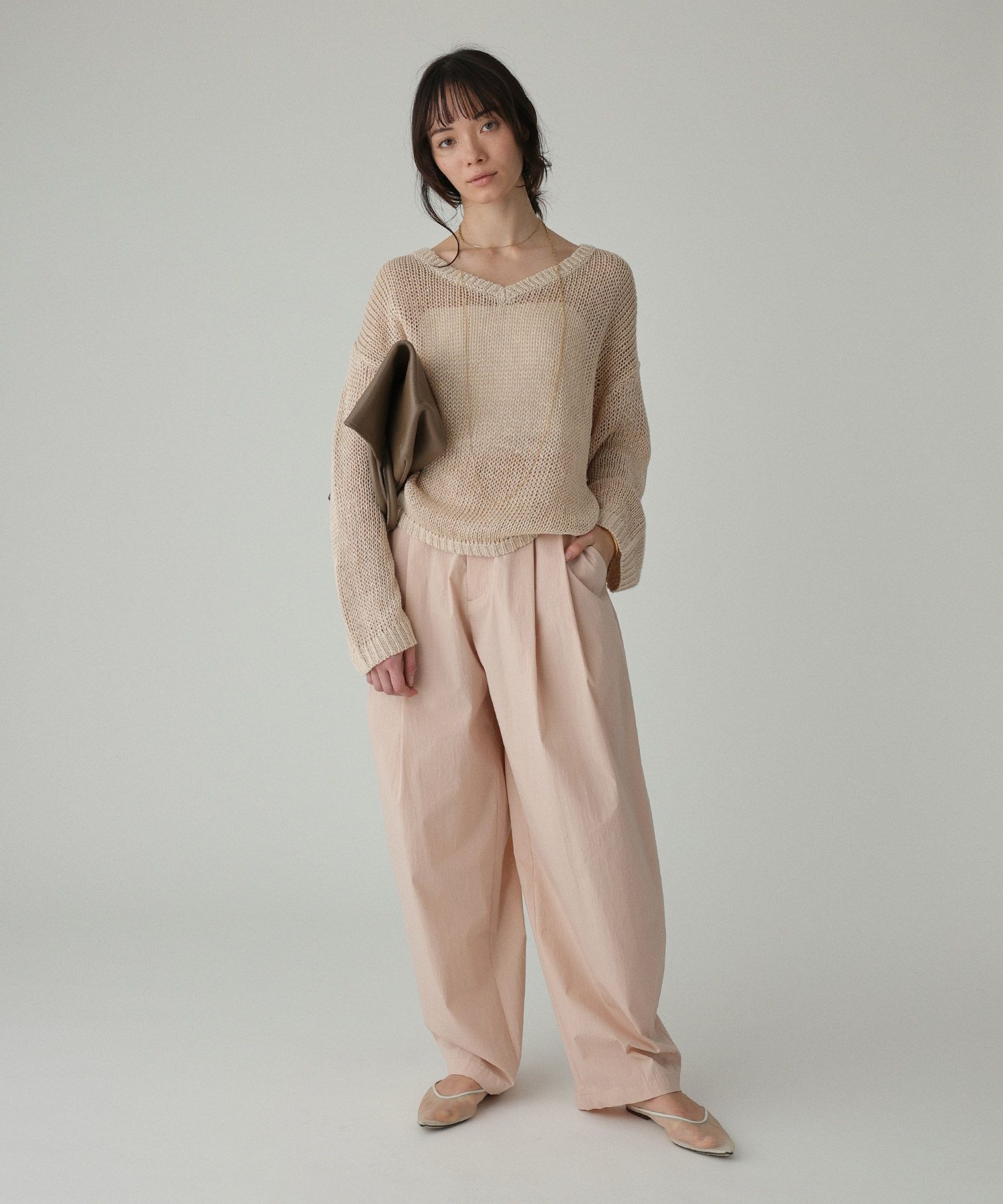 BABYLONE「2WAYリネンプルオーバー」|ニット・セーター|