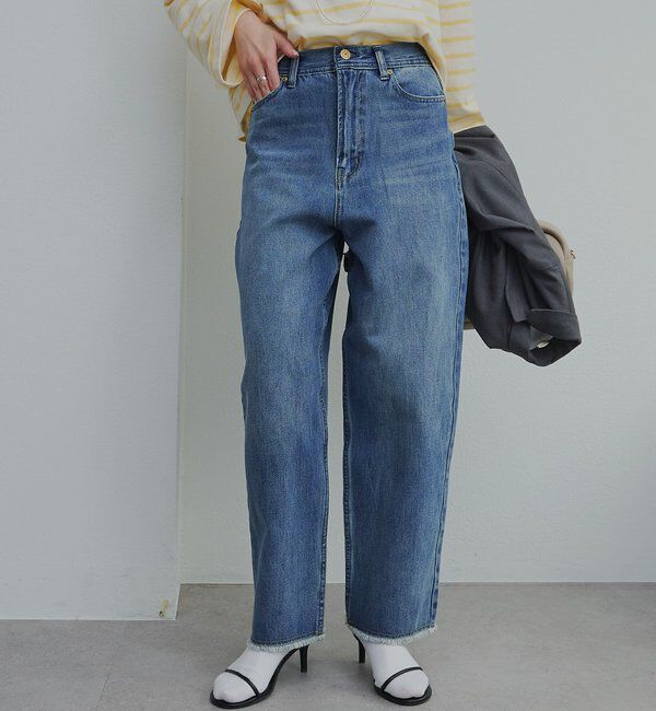  「《リバイバル》【低身長/高身長対応】タテストレッチ足長デニムパンツ」|その他|