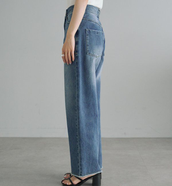  「《リバイバル》【低身長/高身長対応】タテストレッチ足長デニムパンツ」|その他|