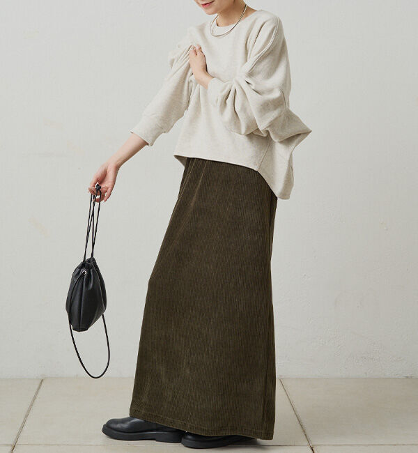  「【サイズ展開/＠yns628＆＠e_r_i_125企画】ストレッチコールスカート」|スカート|