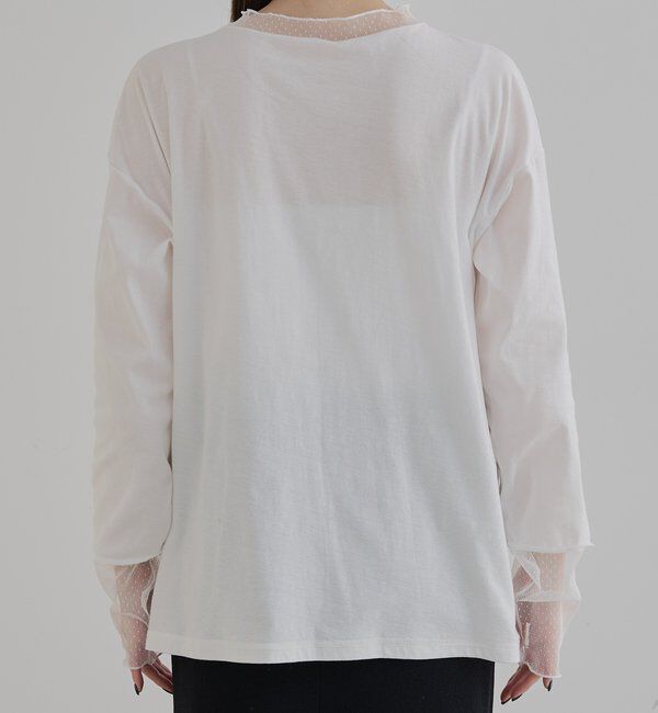  「【リバイバル】ドットチュールドッキングレイヤードカットソー」|Tシャツ・カットソー|