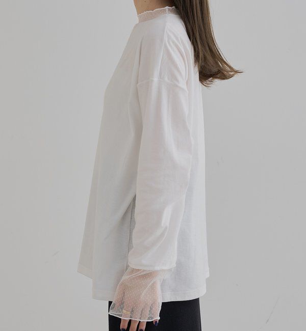  「【リバイバル】ドットチュールドッキングレイヤードカットソー」|Tシャツ・カットソー|