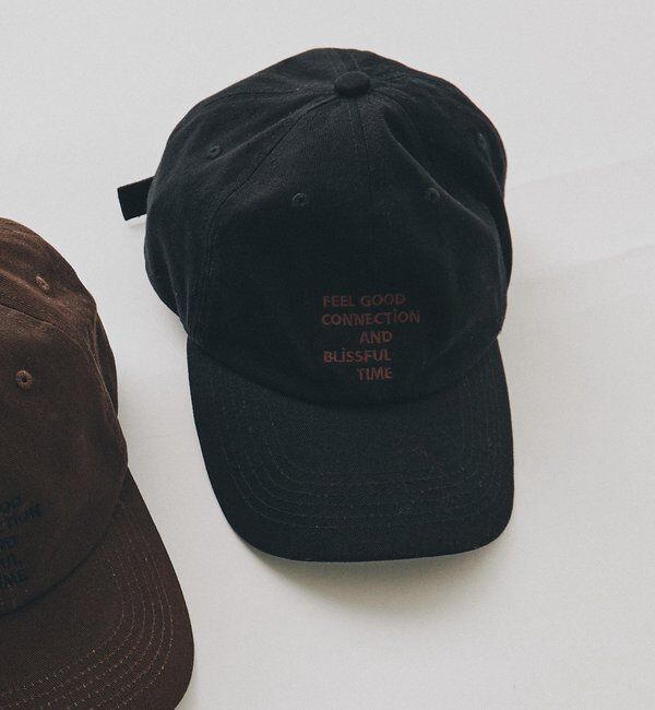  「【F&B】ロゴ刺繍キャップ」|キャップ・キャスケット|ブラック