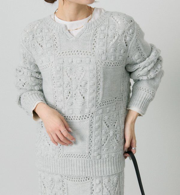  「ポップコーン編み2WAYニット」|ニット・セーター|
