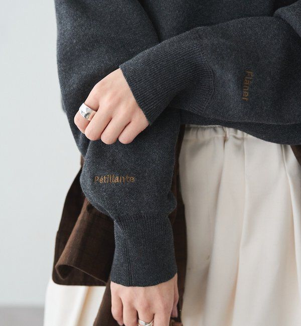  「スウェットライクダブルジャガードニット」|ニット・セーター|