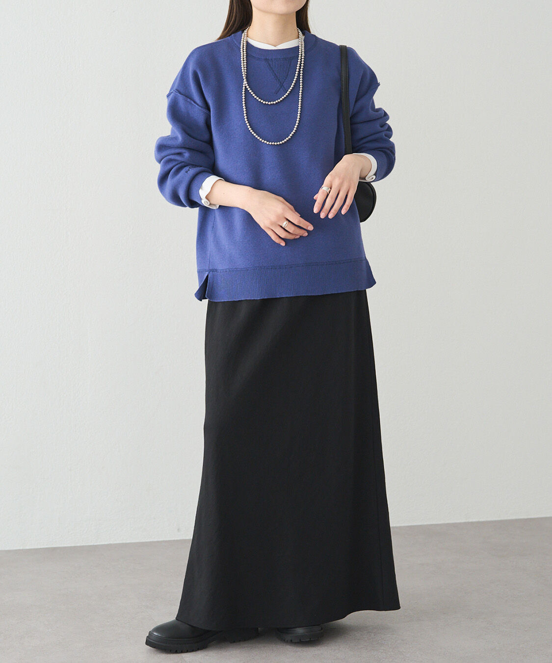  「スウェットライクダブルジャガードニット」|ニット・セーター|