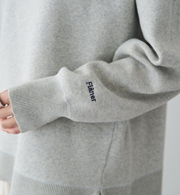  「スウェットライクダブルジャガードニット」|ニット・セーター|