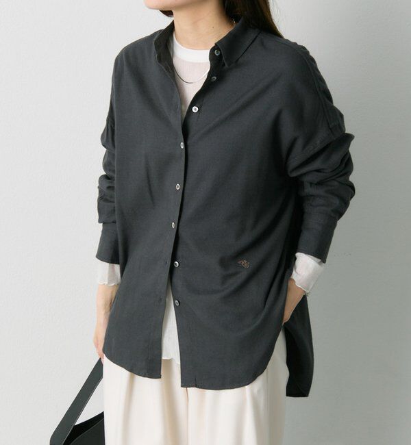  「起毛オーバーシャツブラウス」|シャツ・ブラウス|