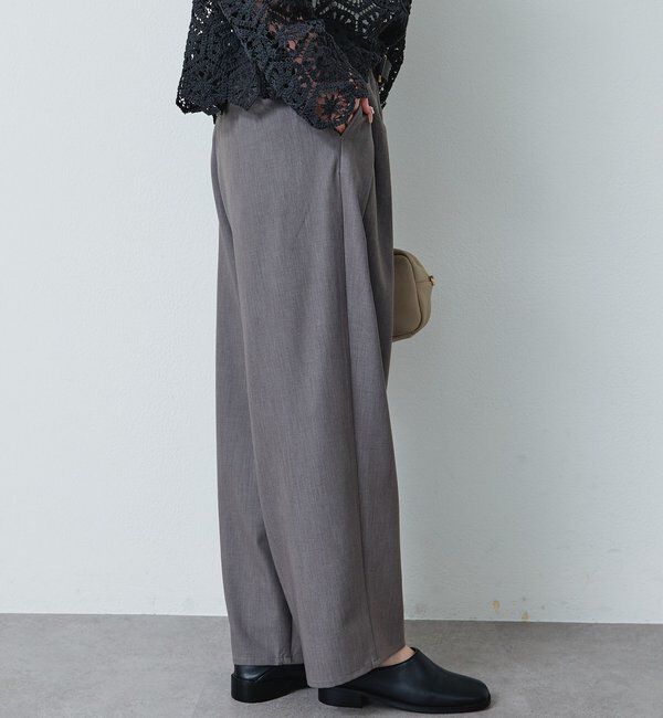  「【リニューアル】ツータックウエストゴムストレッチパンツ」|その他|