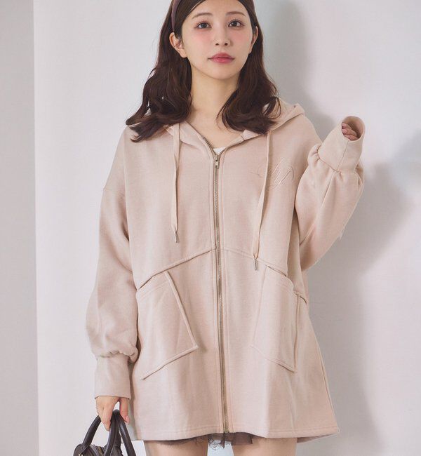  「【WEB限定】ビッグシルエットジップパーカー／裏毛」|プルオーバー|