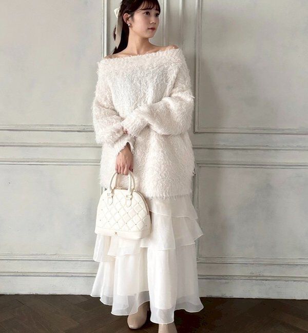  「メリーカールチュニックニット」|ニット・セーター|