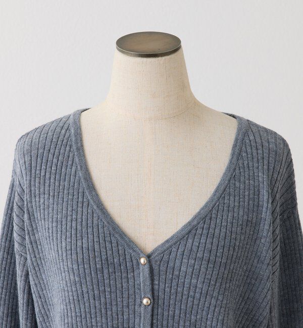  「ベル袖リブカーデ」|ニット・セーター|