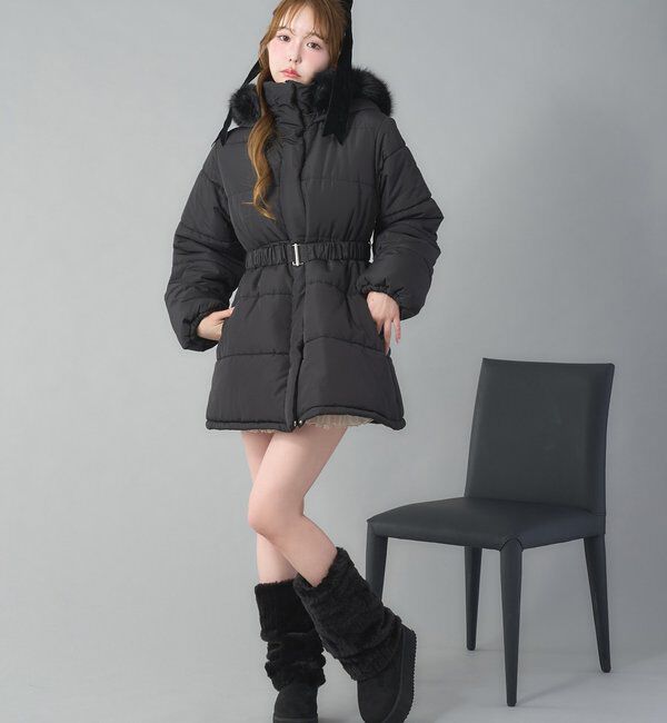  「2wayフェイクムートンブーツ／黒」|その他|