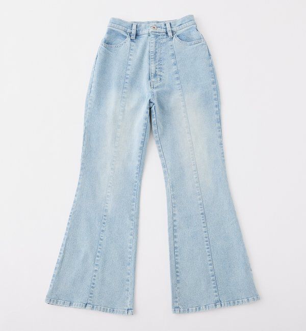  「後ろ刺繍美脚ストレッチフレアデニム」|その他|