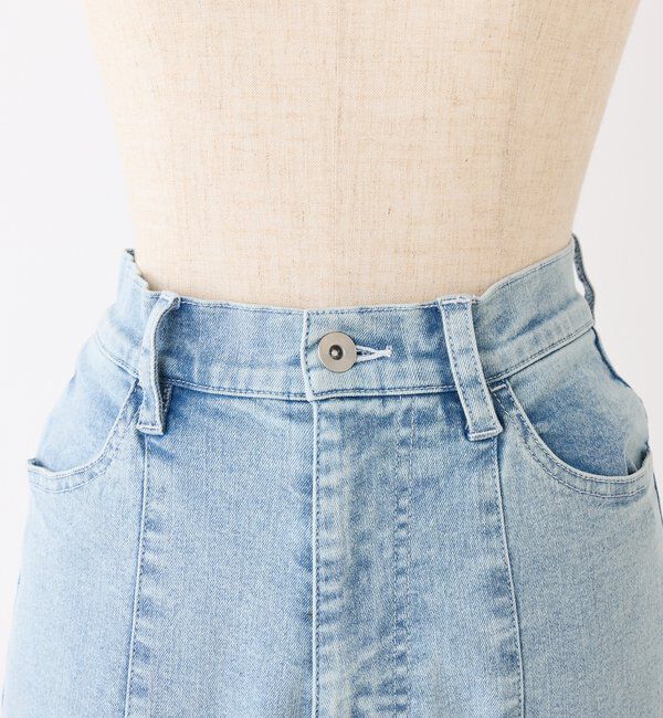  「後ろ刺繍美脚ストレッチフレアデニム」|その他|