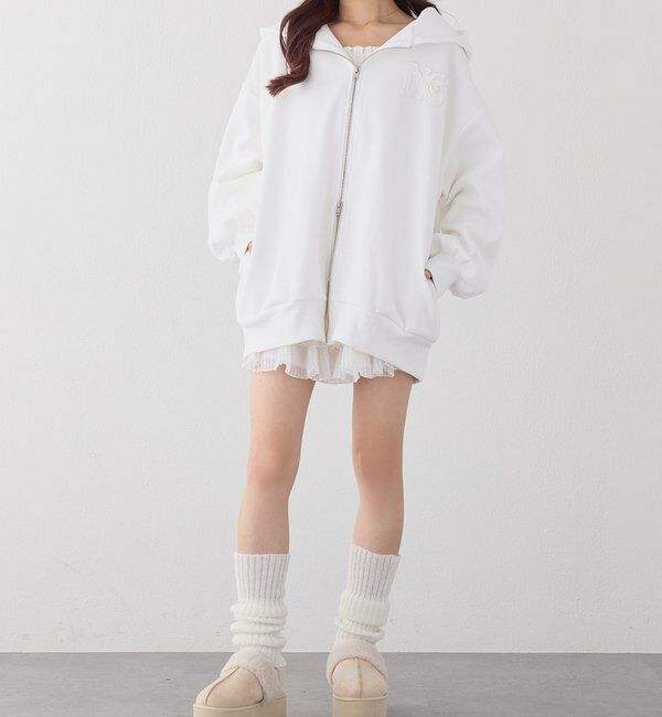  「ロゴグリッターパーカー」|プルオーバー|