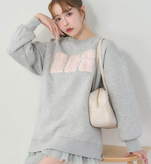  「ロゴファースエット」|プルオーバー|グレー