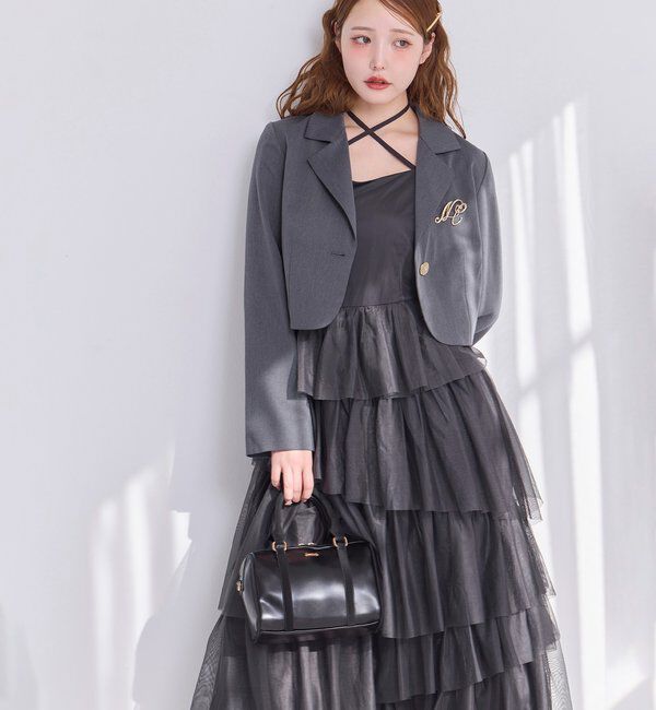  「【WEB限定リバイバル】ティアードチュールワンピース」|ワンピース|