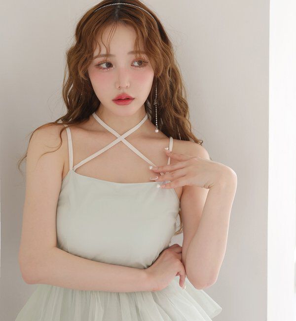  「【WEB限定リバイバル】ティアードチュールワンピース」|ワンピース|