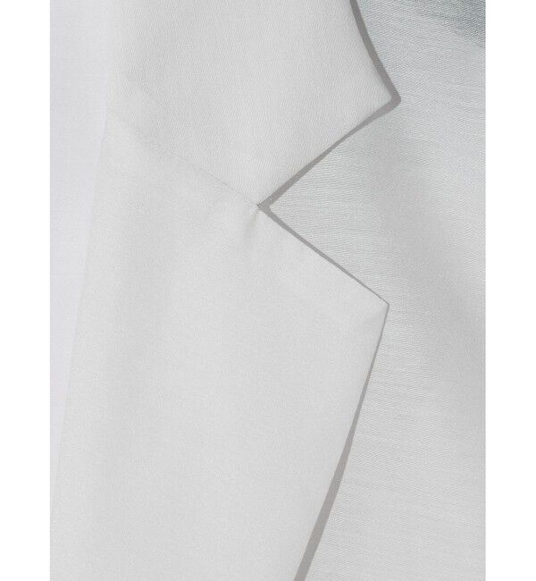 MIDIUMISOLID「MIDIUMISOLID for Ladies シアーシャツジャケット」|テーラードジャケット|