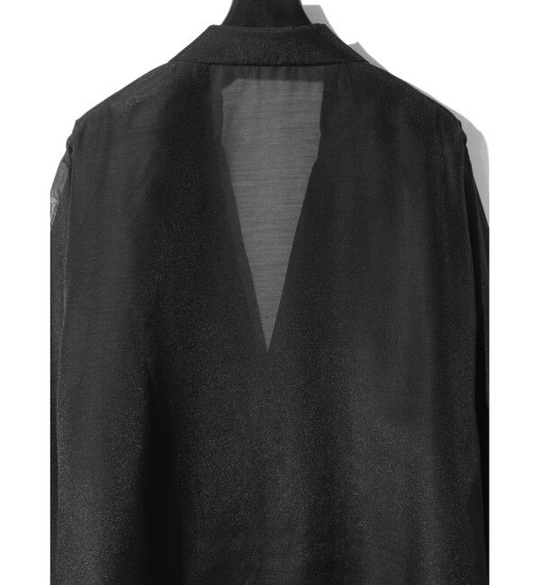 MIDIUMISOLID「MIDIUMISOLID for Ladies シアーシャツジャケット」|テーラードジャケット|