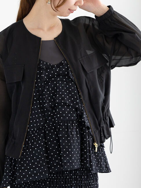 Te chichi「シアーノーカラーブルゾン」|ブルゾン・スタジャン|