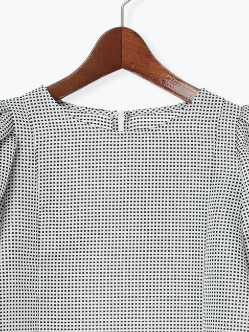 Te chichi「グリッドジャガードボリュームブラウス（セットアップ可）」|シャツ・ブラウス|