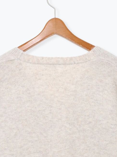 Lugnoncure「ウール混ふわふわVネックカーディガン」|カーディガン|