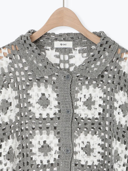 SM2「マシンクロシェニットシャツ」|カーディガン|