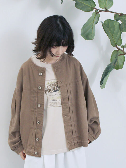 Samansa Mos2 blue「ヴィンテージ風プリントTシャツ」|Tシャツ・カットソー|