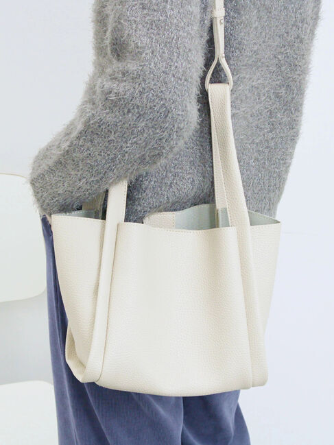 Samansa Mos2 blue「ポーチ付2WAYスクエアバッグ」|その他|