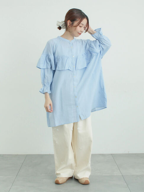 Samansa Mos2「3Dレースモチーフ付きパンツ」|その他|